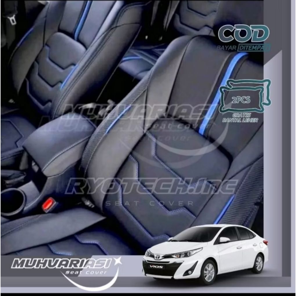 [Ready stock]sarung jok mobil vios gen 3 fullset dua baris