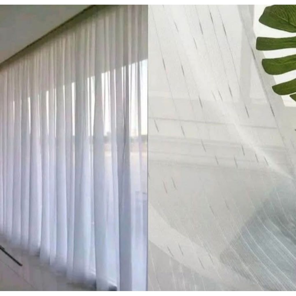 Gorden vitraseu serat model cantolan,horden minimalis tirai kaca puring jendela