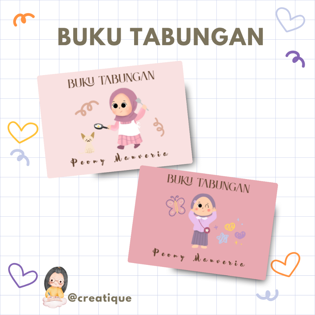 

[CUSTOM] Buku Tabungan Anak | Buku Tabungan Sekolah Siswa | Custom Nama