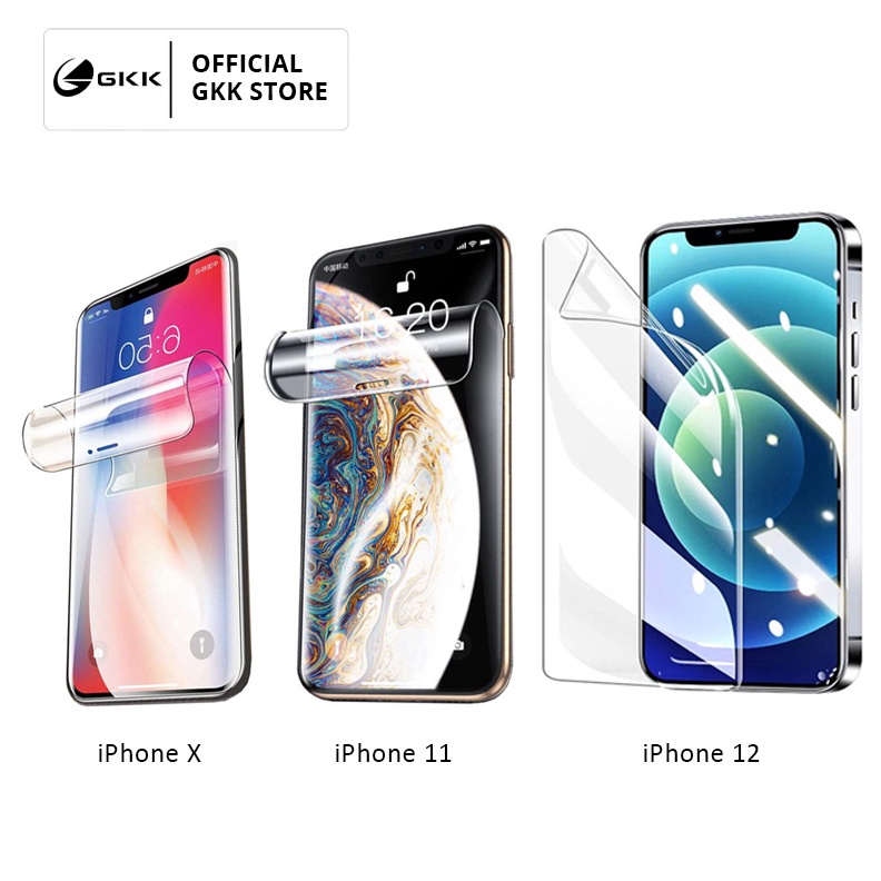 KODE W54A GKK Hydrogel Screen Protector Anti Gores For IPhone 5 6 7 8 PLUS X Xr Xs Max 11 12 13 14 1