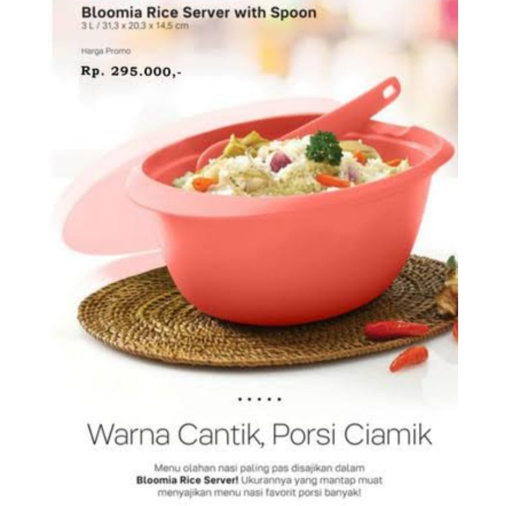 Bloomia Rice Server Tupperware