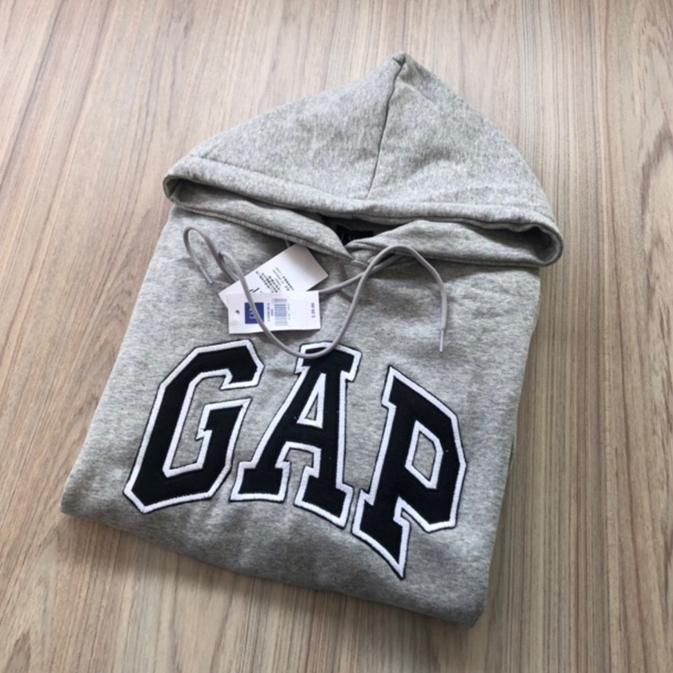 KODE X86R Hoodie Gap  Jaket Sweater Gap Abu Bordir Tebal Premium Size M Sampai XXL