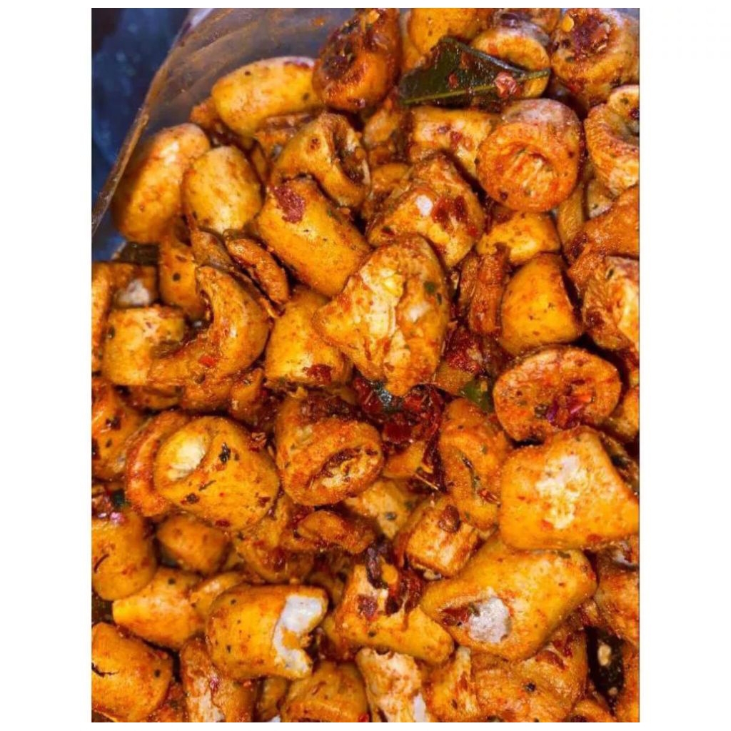 

sotong goreng extra pedas daun jeruk 1kg