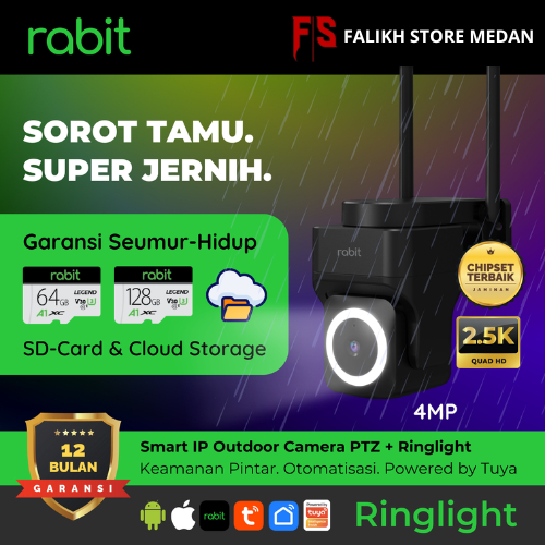 CCTV RABIT | Smart IP Outdoor Camera Ring Light