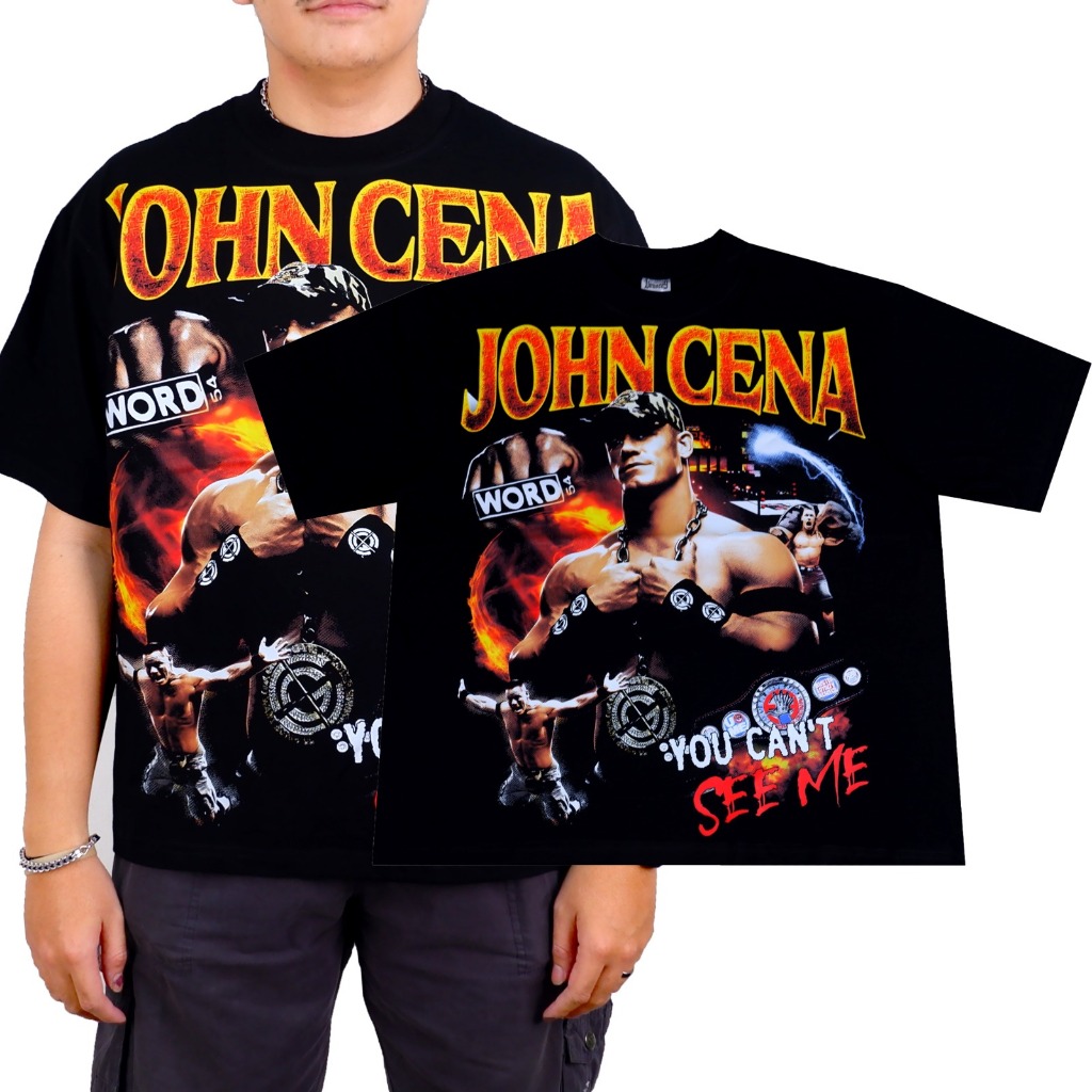 BIG OVERSIZE T-SHIRT JOHN CENA SMACKDOWN YHBOOTLEG