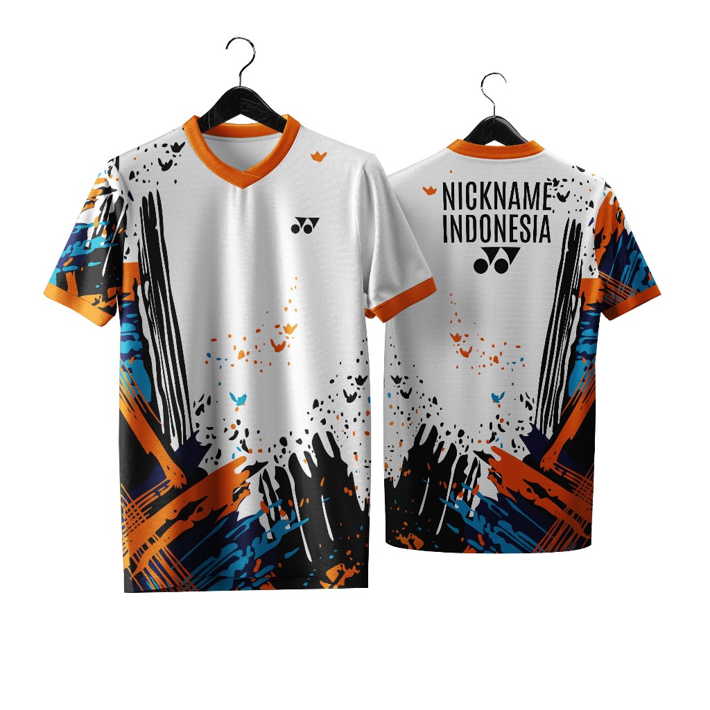 Jersey Baju Badminton Indonesia Color Combination Premium Gratis Request Nama Atlet