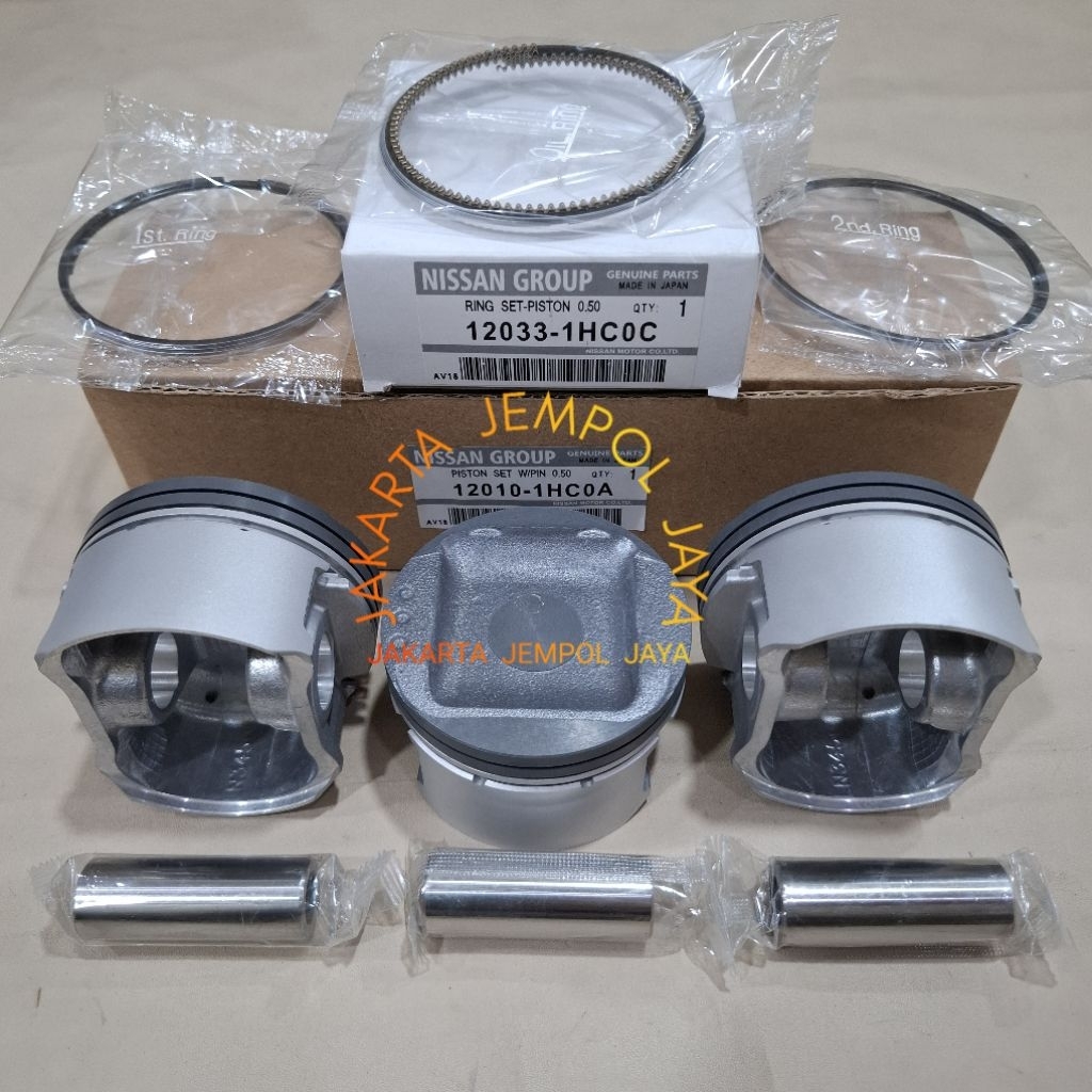 PISTON + RING PISTON NISSAN MARCH DATSUN GO  / PISTON RING SET NISSAN MARCH DATSUN GO