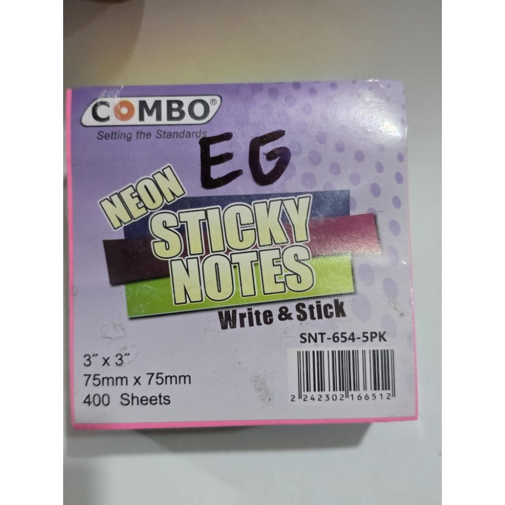

POST IT 5 WARNA STICKY NOTE COMBO MEMO STICK COMBO 400 LEMBAR 5 WARNA 3 INCH X 3 INCH