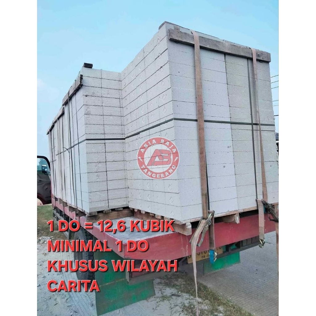 Bata Ringan / Hebel Grade A SNI 7.5CM 10CM (1 DO Khusus Carita)