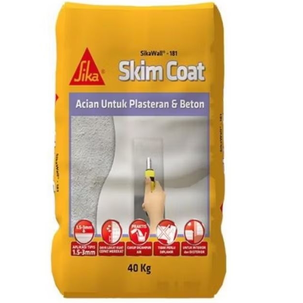 SikaWall 181 Skim Coat acian mortar 40kg