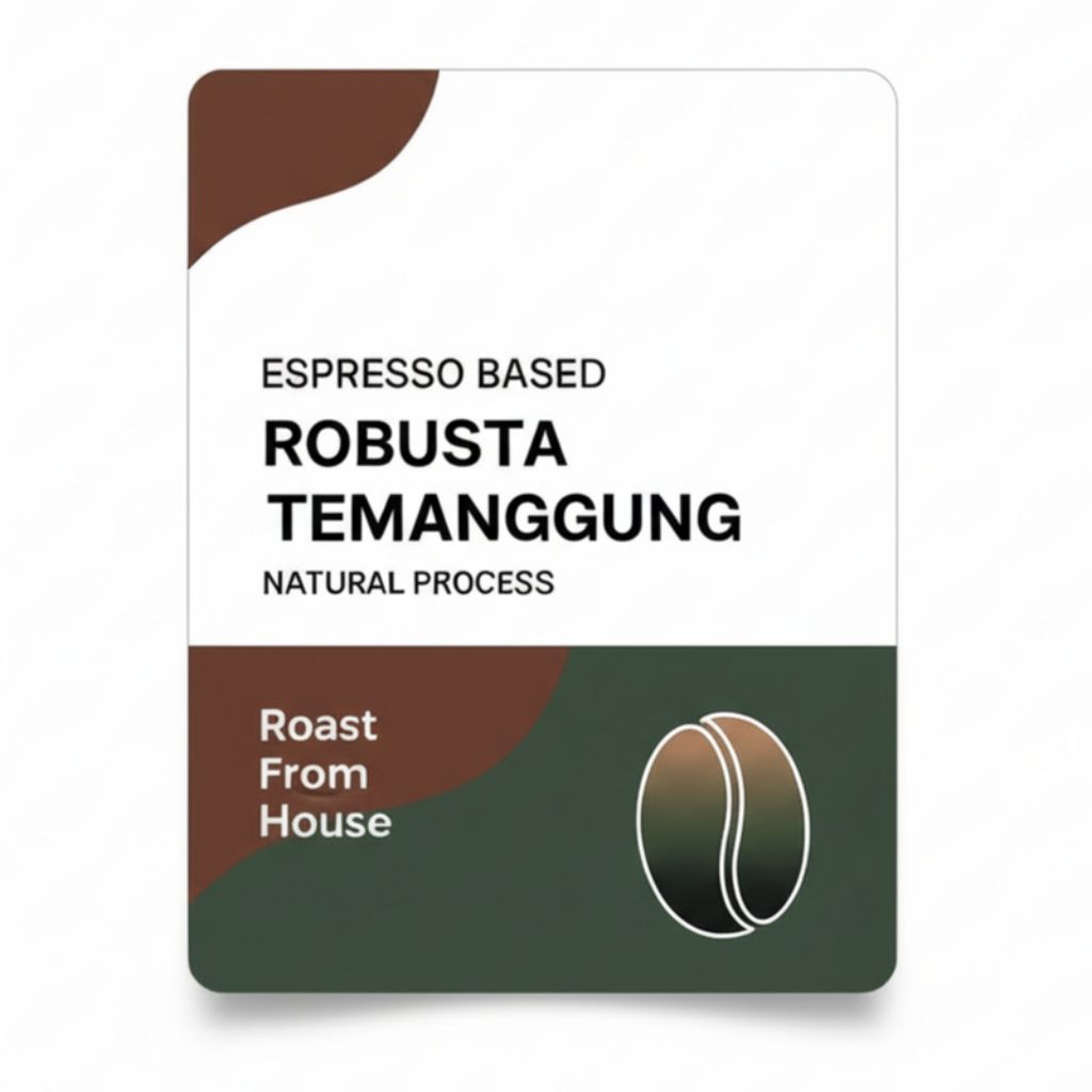 

BIJI KOPI 500 GRAM ESPRESSO & KOPI SUSU ROBUSTA NATURAL TEMANGGUNG GRADE 1 ROASTED BEANS