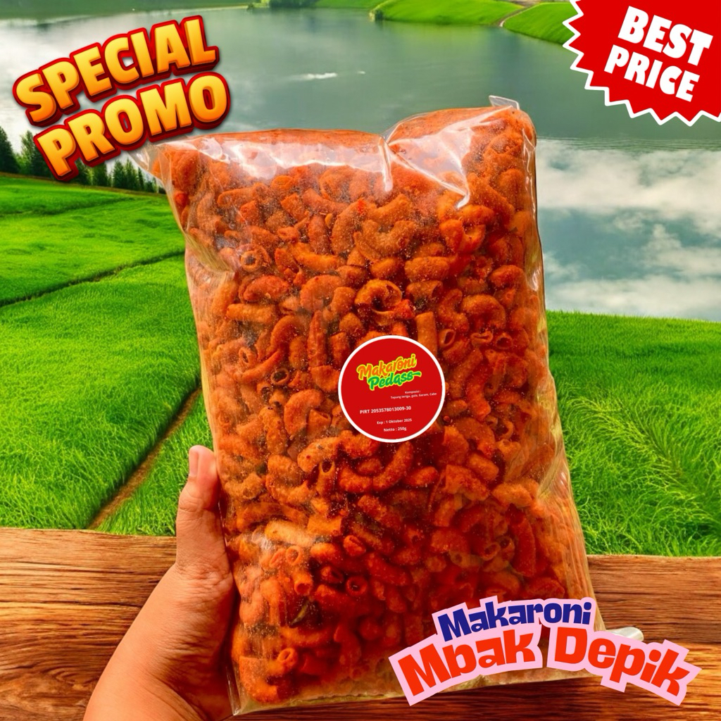 

Makaroni 250g Termurah Surabaya | Makaroni Extrapedas | Pedas Mantap