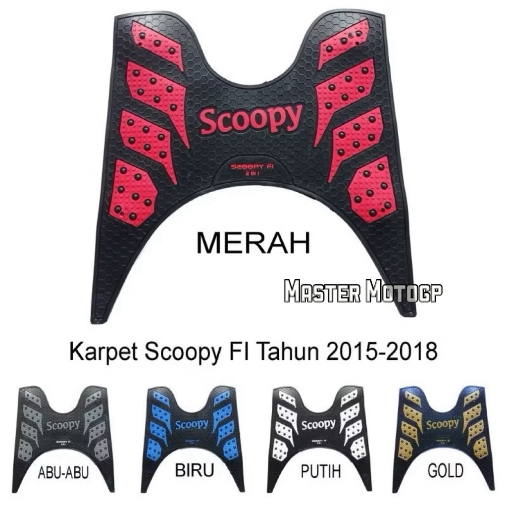 KARPET SCOOPY FI LAMA 2in1 kotak Karpet Motor Atau Tatakan Kaki Motor Scoopy Fi 2015 2016 2017 2018