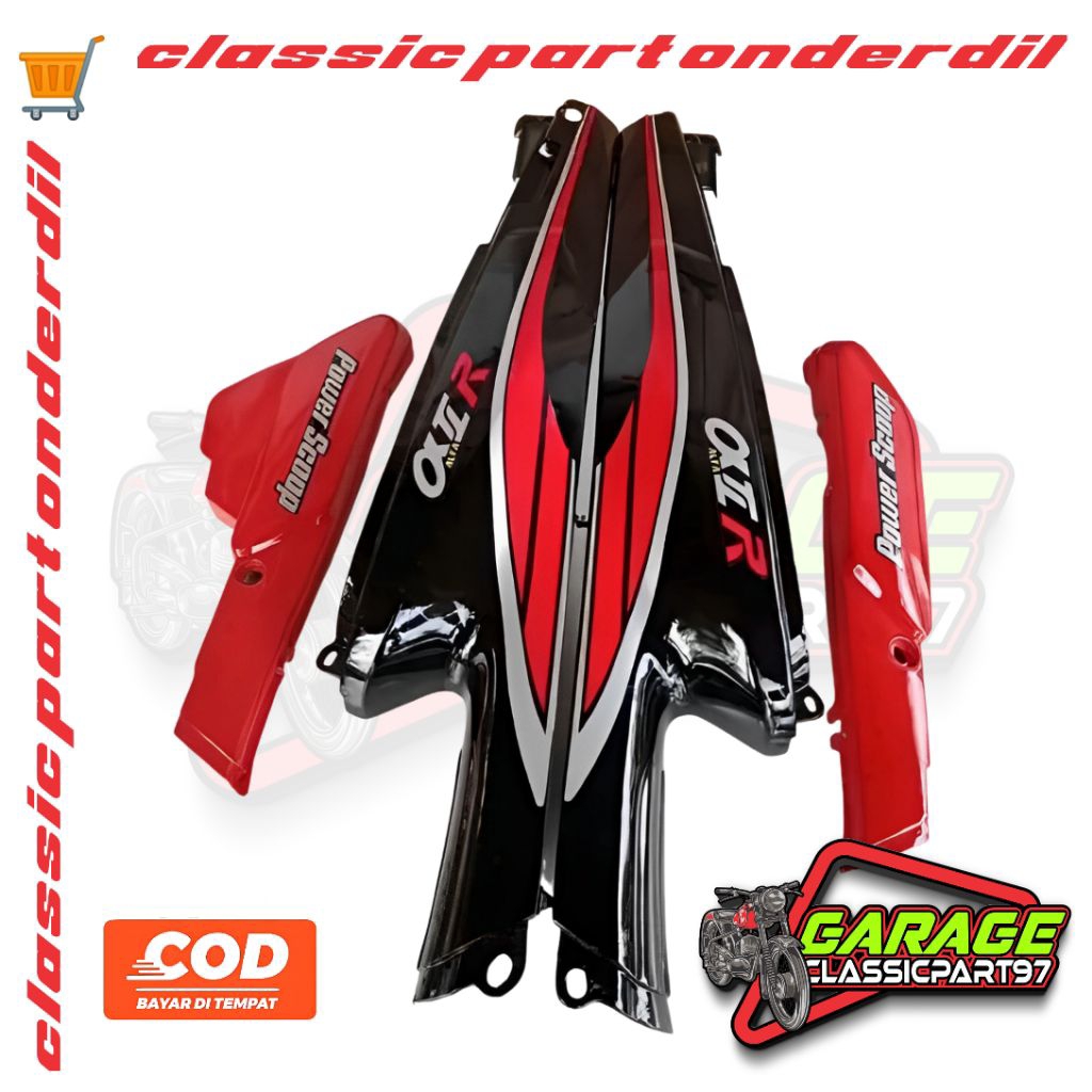 COVER BODY ALFA BODY SAMPING YAMAHA ALFA PLUS STRIPING TERMURAH