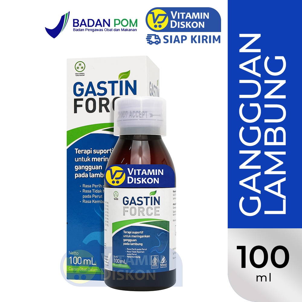 GASTIN FORCE – 100 ML | Sirup Untuk Meringankan Gangguan Lambung