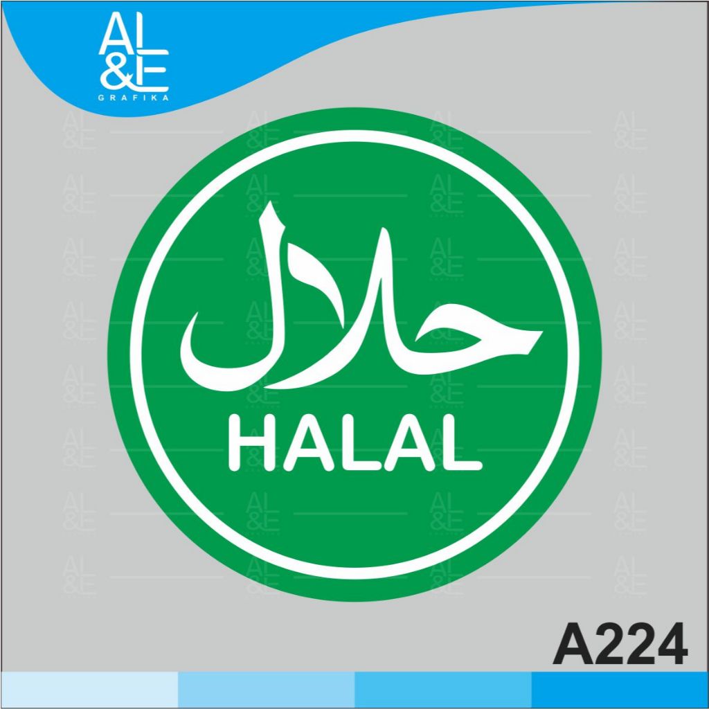 

A224 - Acrylic Sign, Stiker Akrilik Logo Halal, Tahan Air, Premium dan Murah