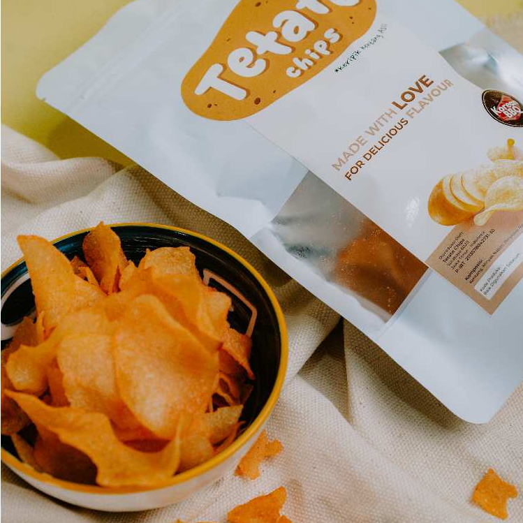 

Tetato Chips Keripik Kentang Asli Rasa Korean Barbeque Korea BBQ Potato Chips Kripik Kentang 65 gram