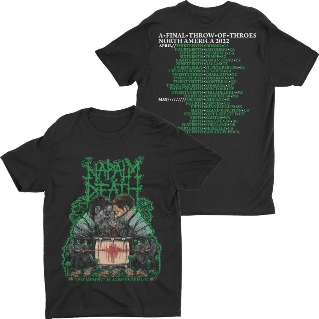 Napalm Death - Resentment Tour 2022 Shirt