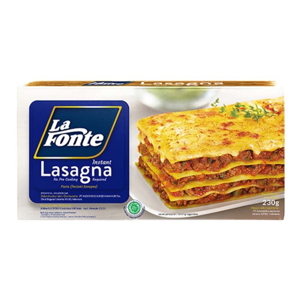 

Pasta La Fonte Lasagna 230g