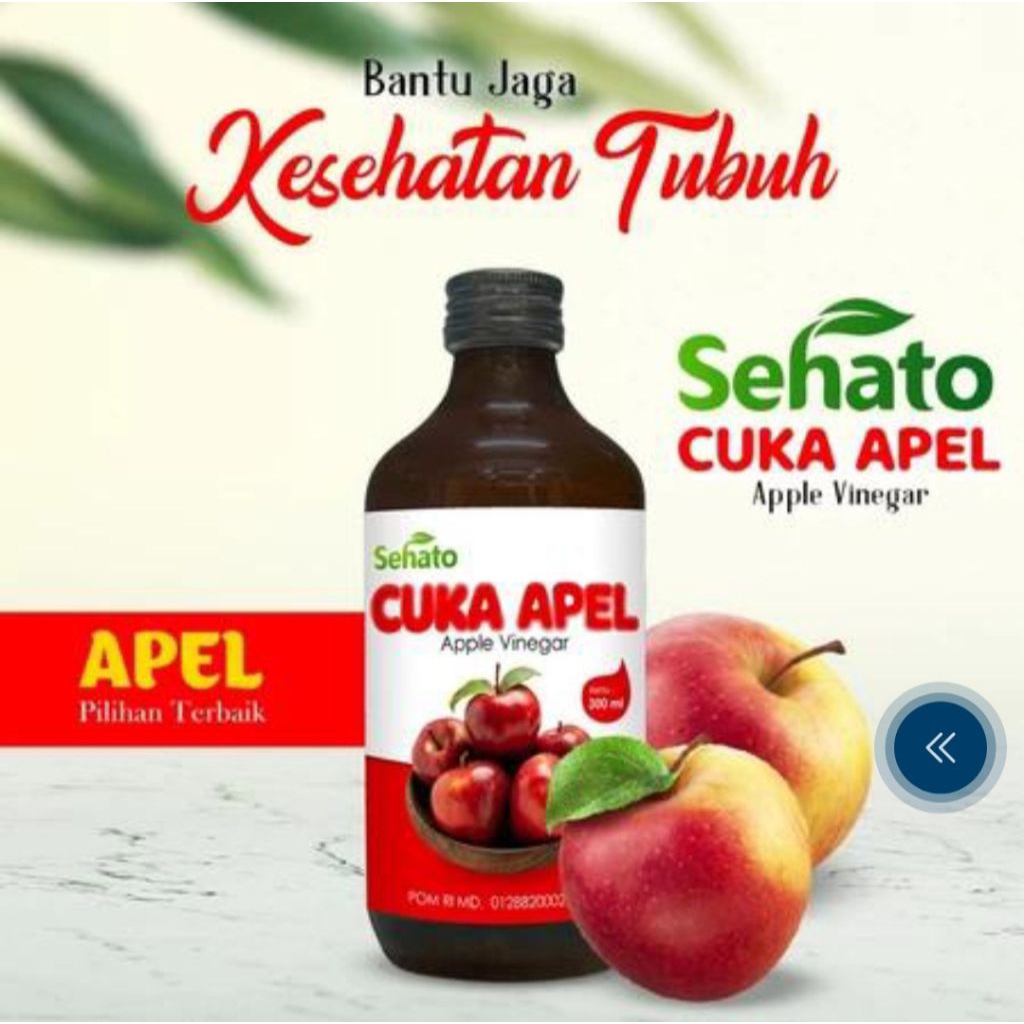 

Cuka Apel Sehato Original || Netto @300 ml