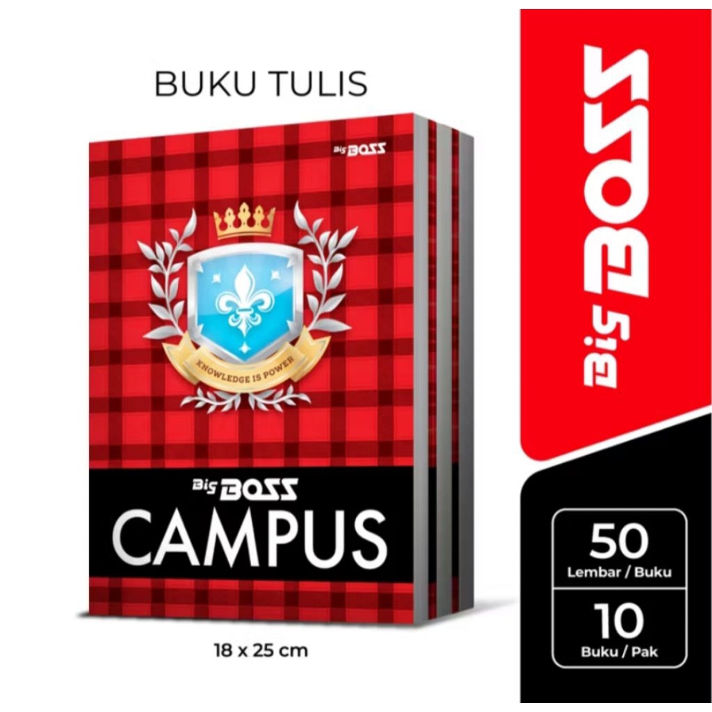 

BIG BOSS Campus Panjang Buku Tulis 50-Halaman 10 Buku