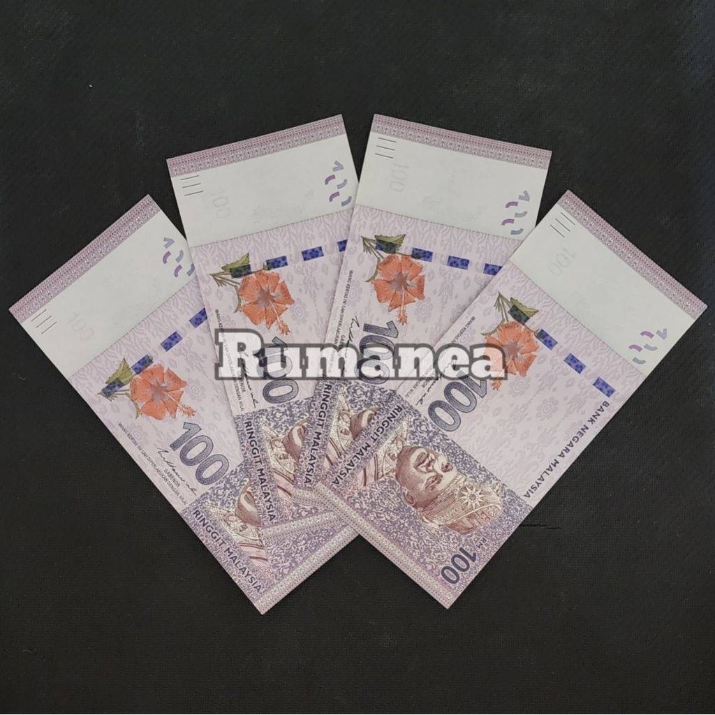 Ringgit Malaysia Uang Asing Pecahan 100 Ringgit
