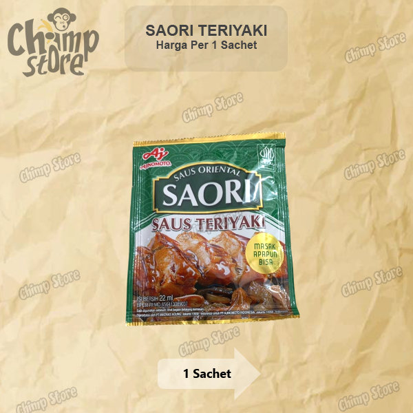

Saori Sauri Saus Teriyaki Sauce Sachet 1 pcs bukan renceng
