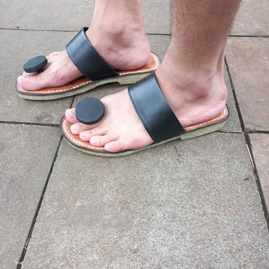 SANDAL PRIA KULIT TERUMPAH TARUMPAH ASLI