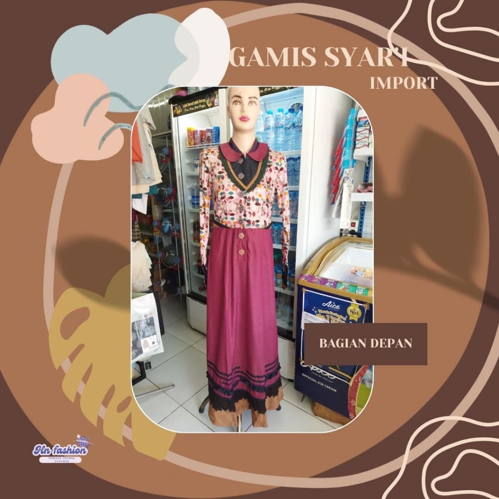 TUNEECA GAMIS ORI NEW TAG ORI JUBAH BAJU MUSLIMAH
