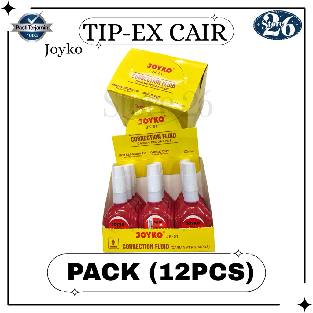

Tip-ex Cair Joyko / Tip x Joyko Merah (Pack)