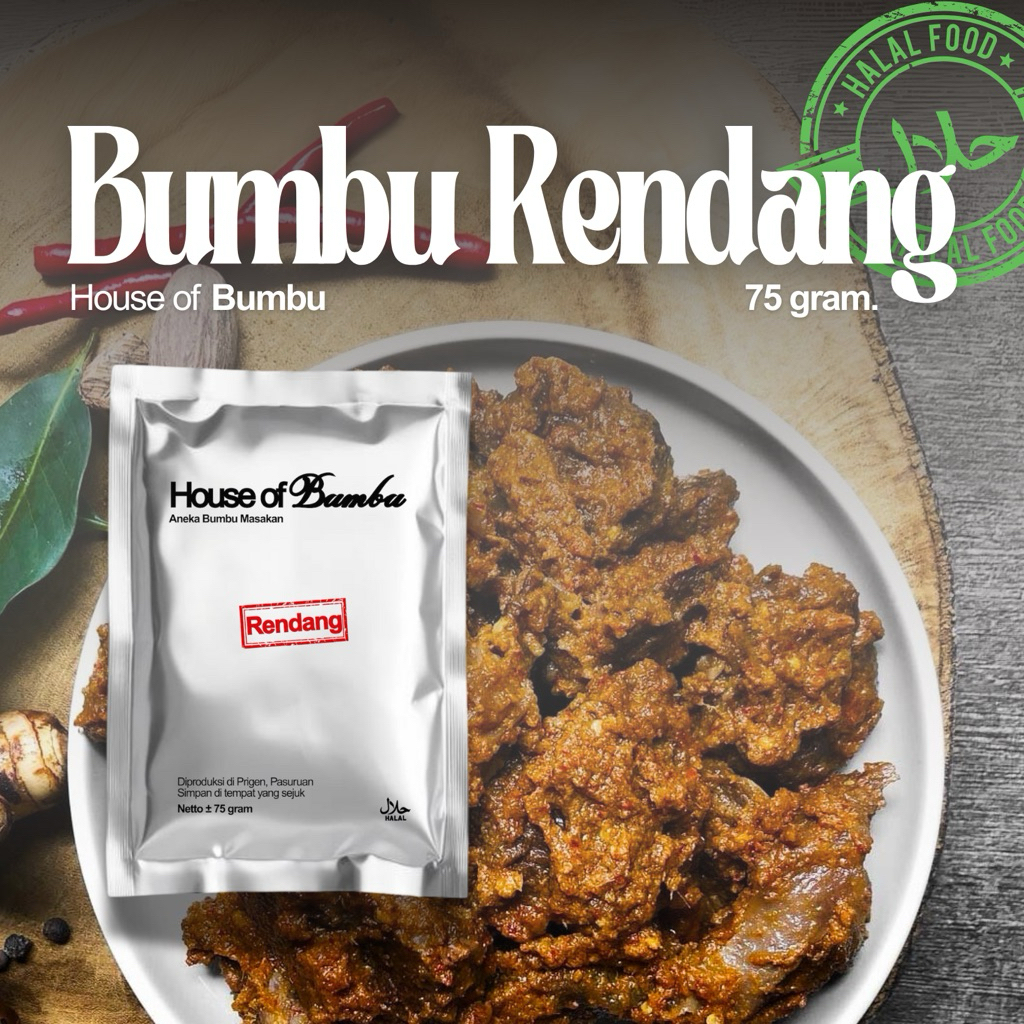 

Bumbu Instan Rendang 75gr | House of Bumbu