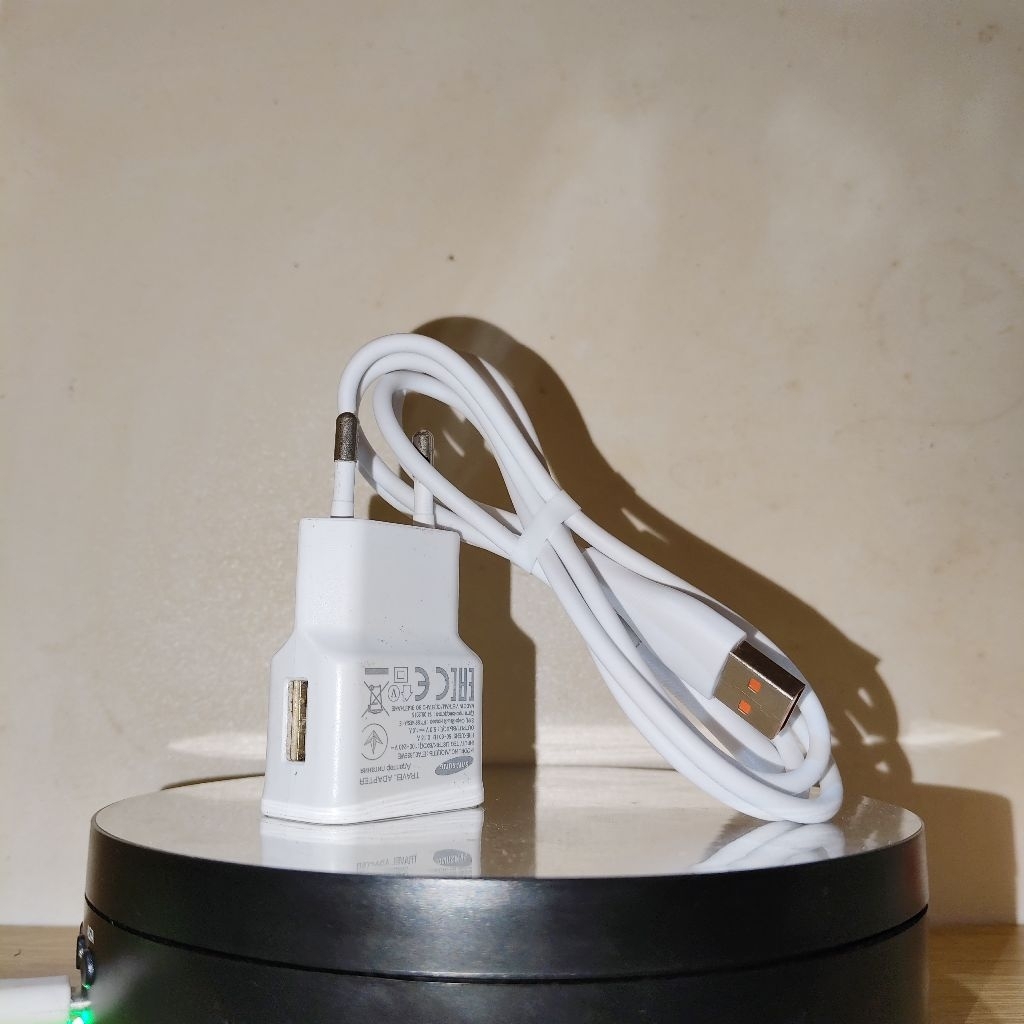 CHARGER SAMSUNG BEKAS ORIGINAL 100% ( 1A ) + Kabel Micro Usb Veger