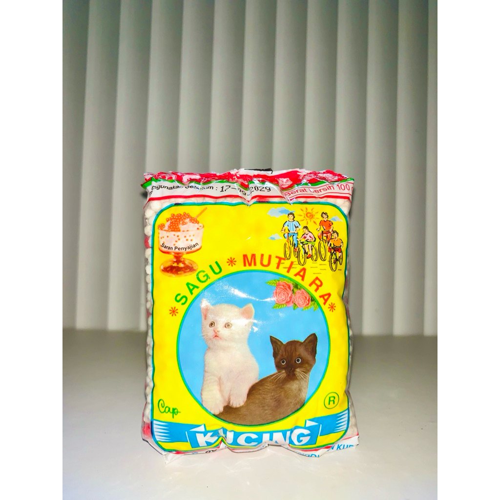 

CAP KUCING SAGU MUTIARA 100 GR