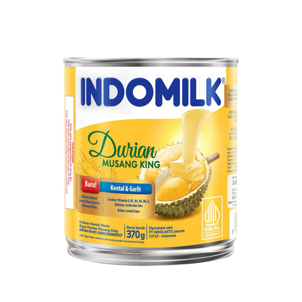 

Indomilk Krimer Kental Manis Durian Musang King 370 g