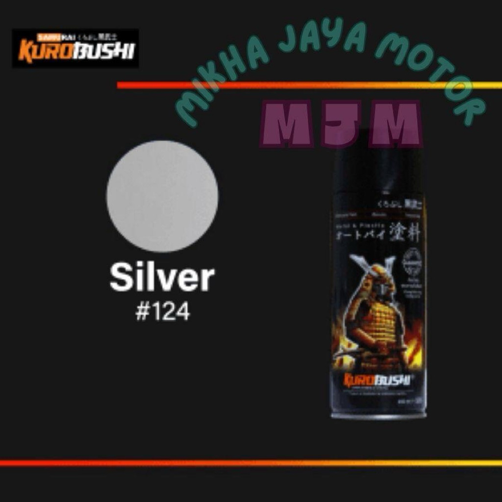 Samurai Paint 124 Silver Cat Semprot Aerosol Tahan Bensin Tahan Retak