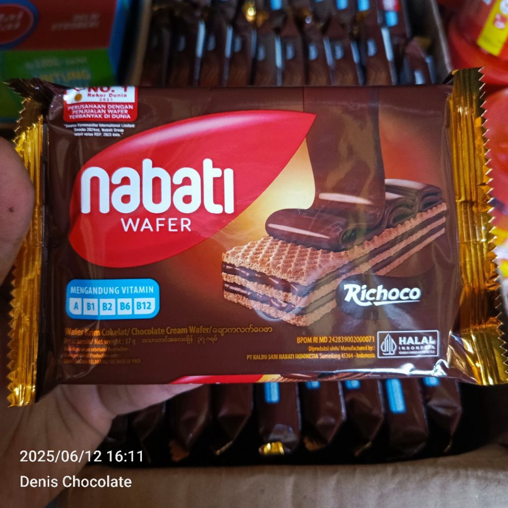 

Wafer Nabati Coklat 34gr ecer