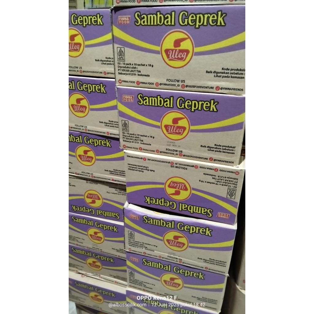 

sambal fina sachet rasa sambal geprek