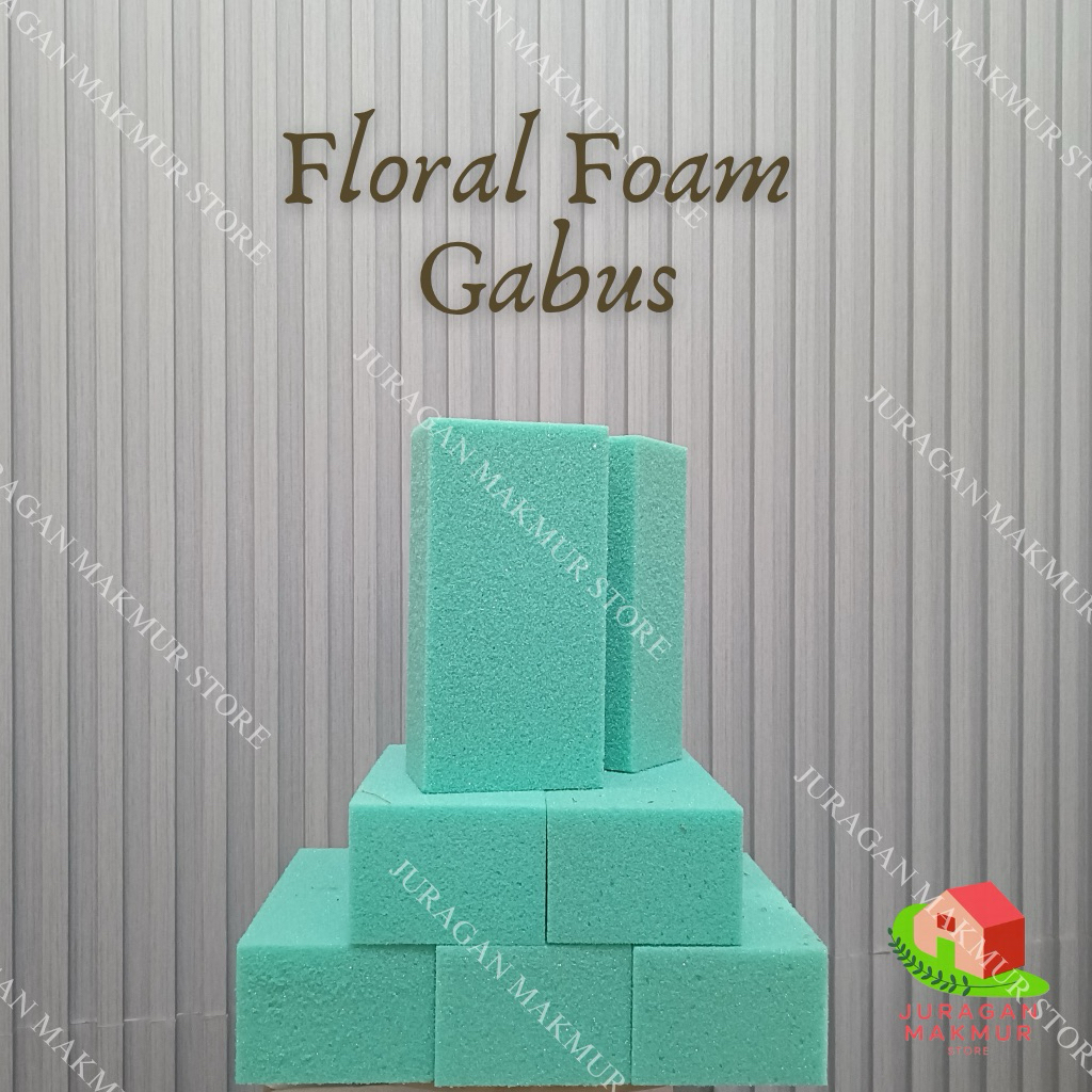 

FLORAL FOAM GABUS | BUSA IJO KERING UNTUK BUKET 1PCS | 21X10X7 CM