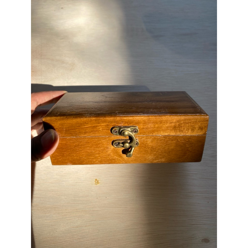 kotak kayu kecil / slepen / poch kayu / box kayu