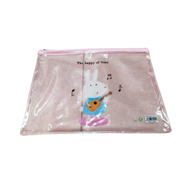 

(2 pcs) Document bag plastik jaring fancy A4