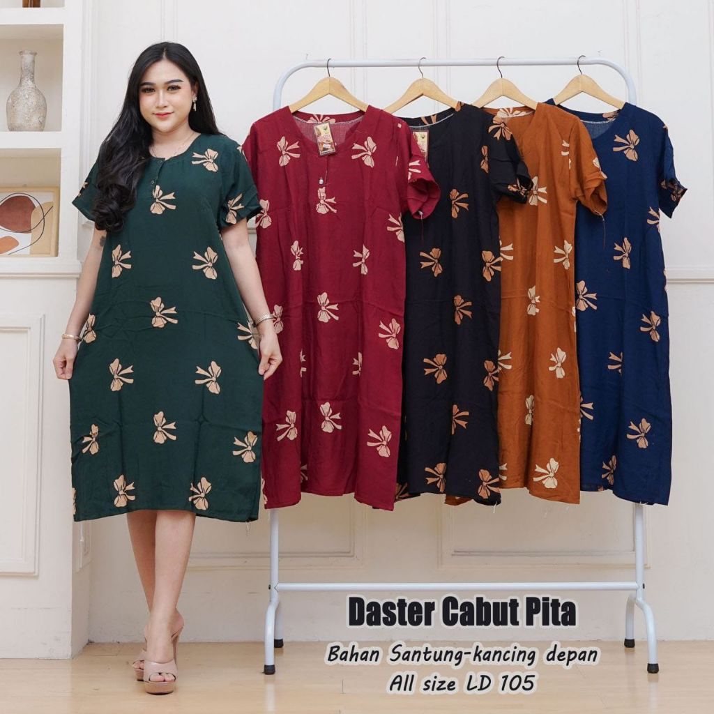 Daster Wanita Busui Cabutan Kancing Depan Motif Kekinian Terbaru Terlaris Termurah Bisa Pilih Warna