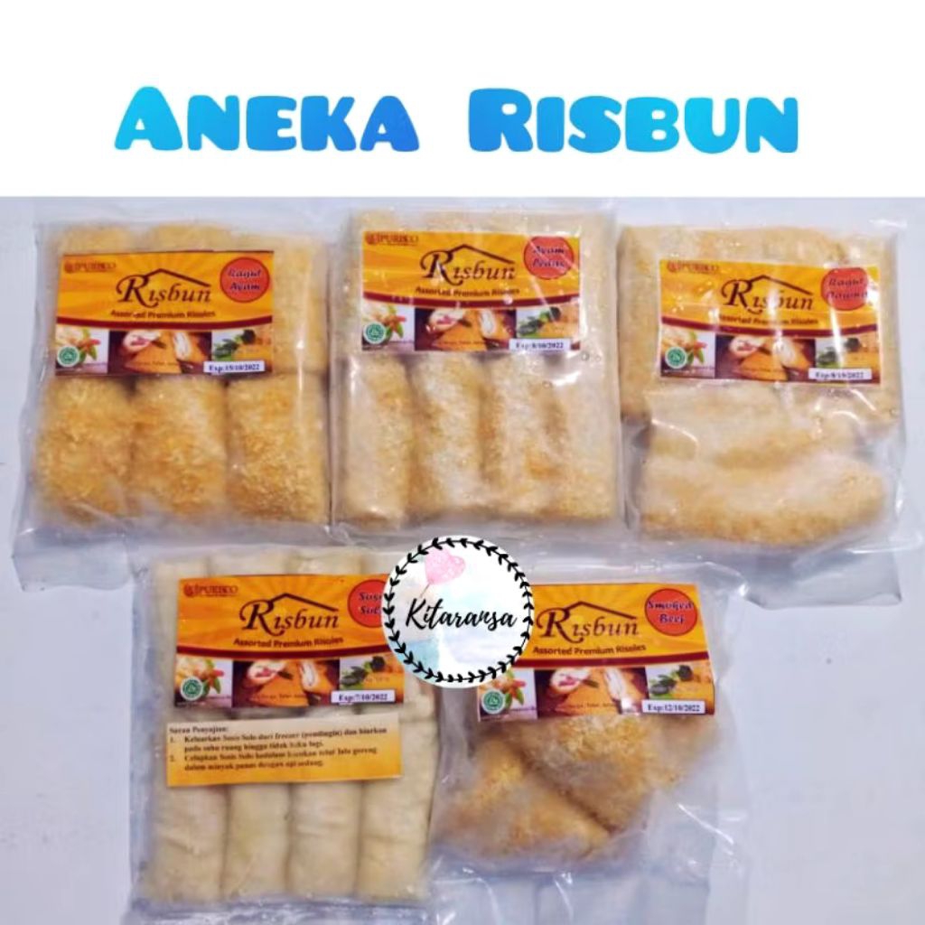 

Risol/Risbun/Risol Risbun/Risol Frozen/Risol Ayam/Risol Mercon