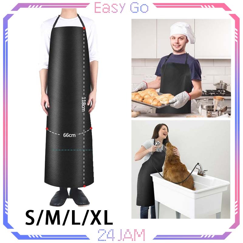 Apron Waterproof Celemek Kulit Anti Air Apron Barista Apron Celemek Waterproof Celemek Anti Air