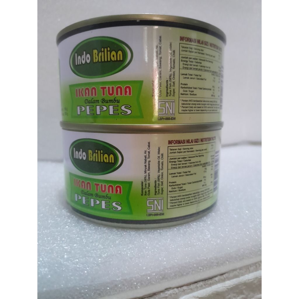 

TUNA PEPES KEMASAN KALENG 185 GR PAKET 2 KALENG HIGH QUALITY EXP 2028