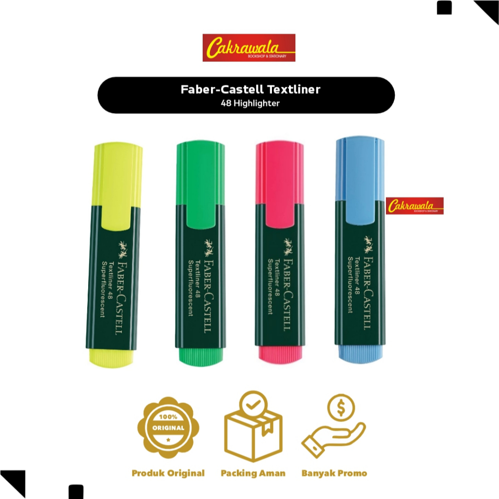 

Faber-Castell Textliner 48 Highlighter | Stabilo Neon Superfluorescent | Stabilo Pastel