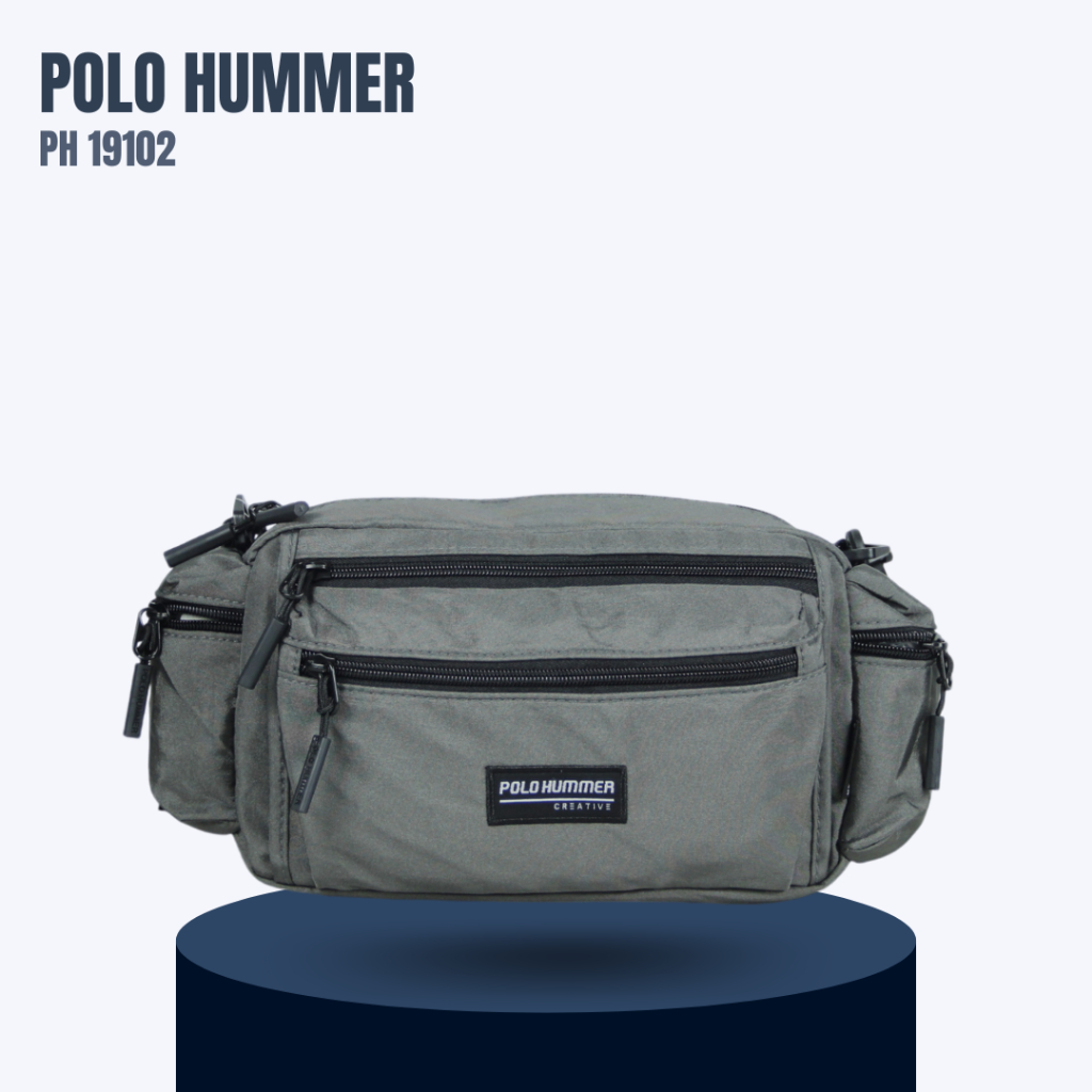 Tas Travel Selempang Besar - Slingbag Pria Duffle Banyak Kantong Kerja POLO HUMMER