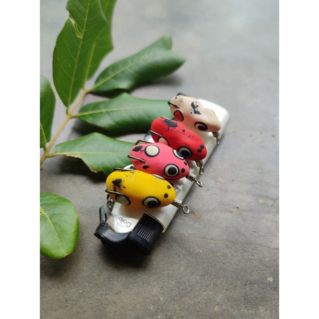 soft frog mini 2 cm umpan mancing ikan gabus kocolan