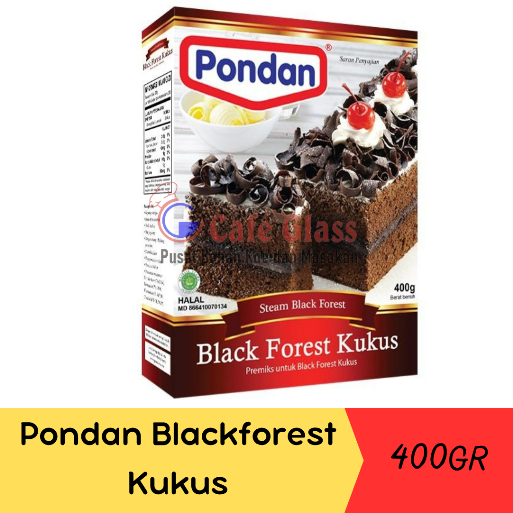 

Pondan Premix BlackForest Kukus 400Gr