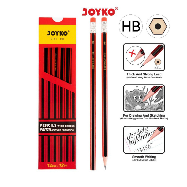 

Pensil HB Joyko 6151 / (1pak/12pcs)