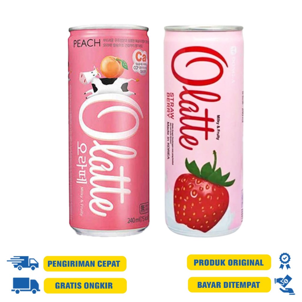 

Olatte Milk & Fruit Drink 240ml - Peach | Strawberry